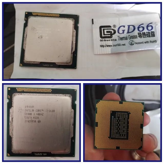 processador intel core i7 lga1155/cooler/pasta top testado 100%