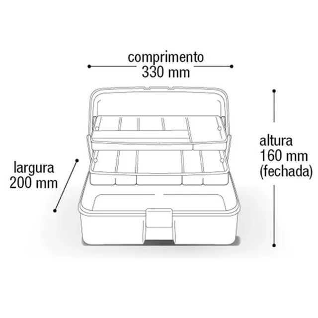 Maleta Primeiro Socorros Mps 330x200x160mm - Foto 3