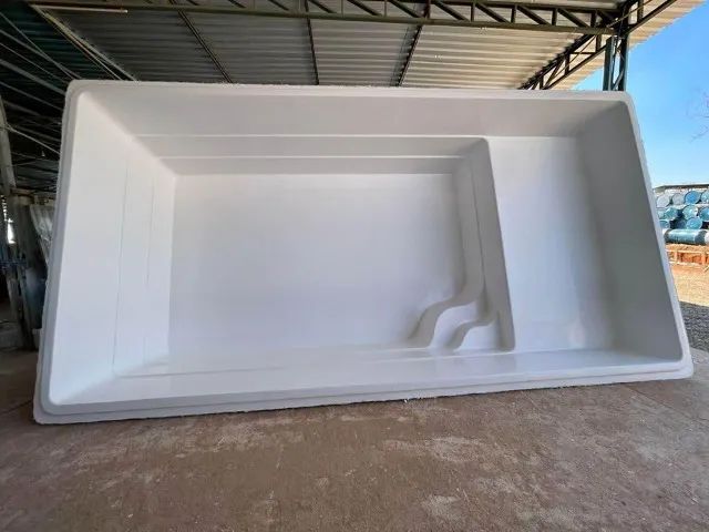 Piscina de fibra modelo praia 6,20 x 3,20 promoção 12x sem juros + hidraulica de brindee - Foto 2