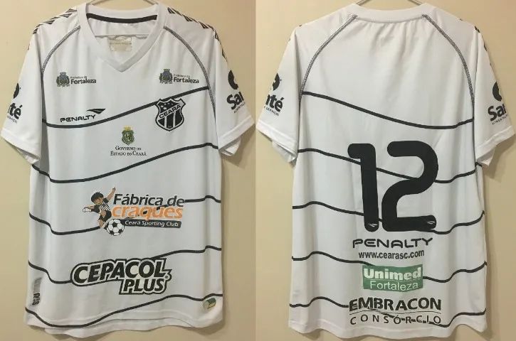 Camisa Ceará Penalty Gol Ano 2012 Tam Gg #12 Adilson Usada em Jogo em Excelente Estado