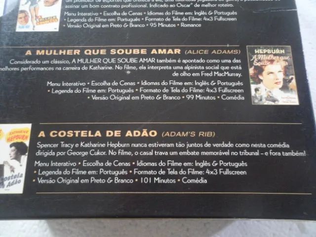 DVD Box Katharine Hepburn 4 discos 4 filmes box nacional e original - Foto 4