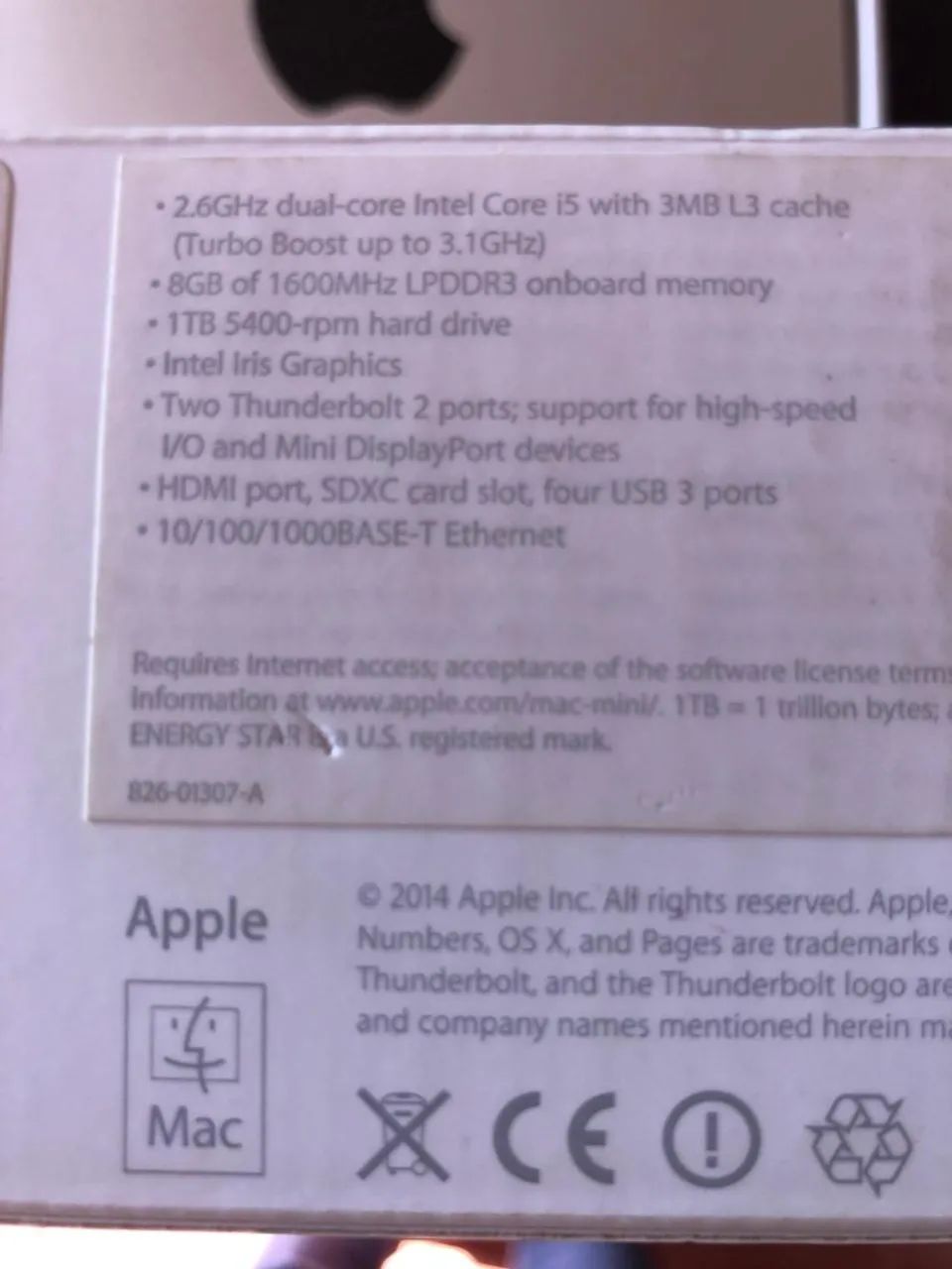 Mac Mini 2,6 GHZ - 8GB - 1T - Late 2014 +  Suporte - Foto 5