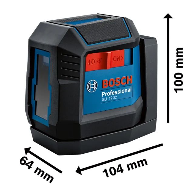 Nível a laser, 2 linhas vermelhas, 12 metros, GLL 12-22 BOSCH  - Foto 2