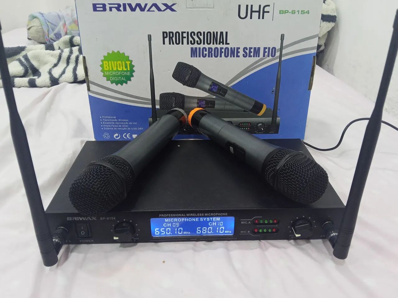Microfone Sem Fio b tô briwax Ideal para Palestras e Eventos - Foto 3