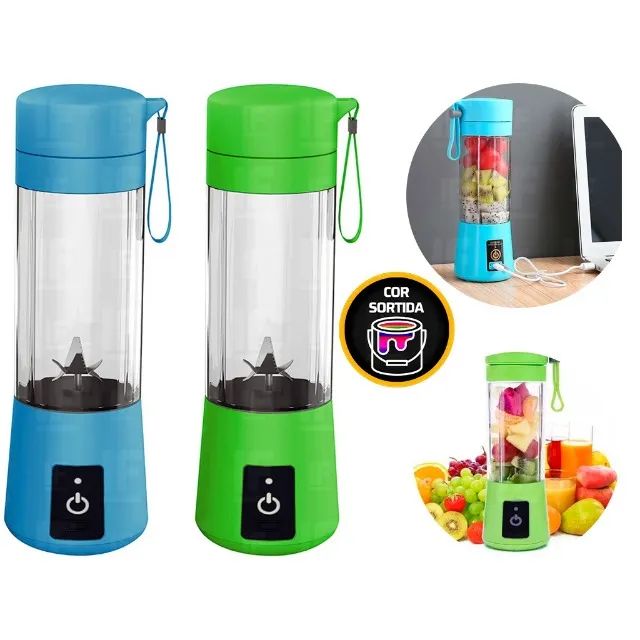 Mini Liquidificador Portátil Recarregável Mixer Usb Academia - Foto 2