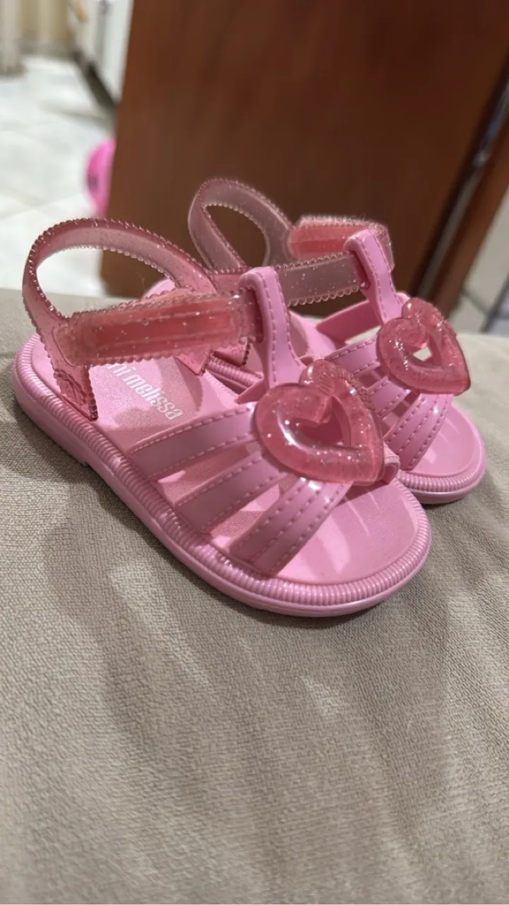 Sandálias Melissa Rosa Infantil