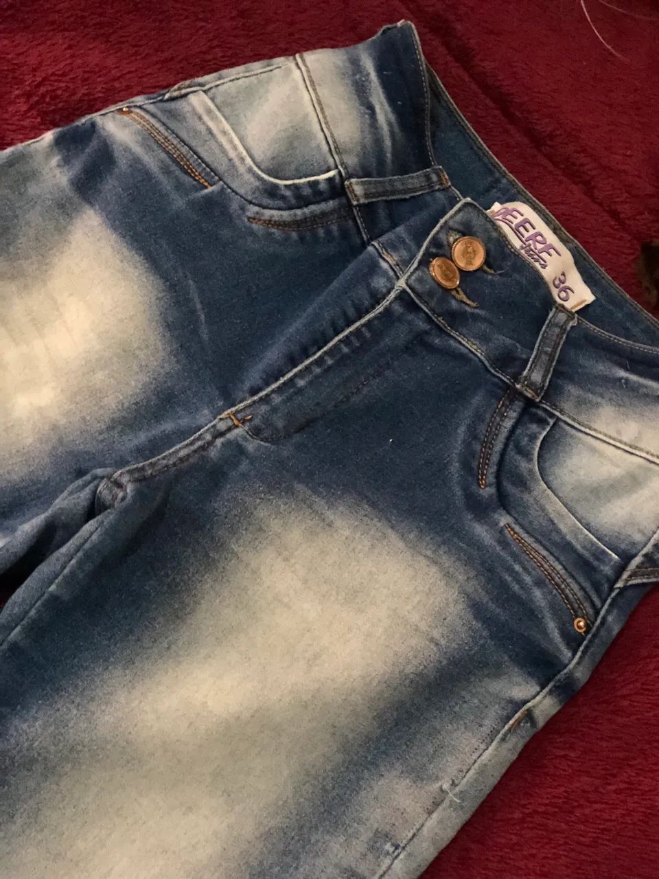 Calça jeans deerf skinny cintura baixa - Foto 4