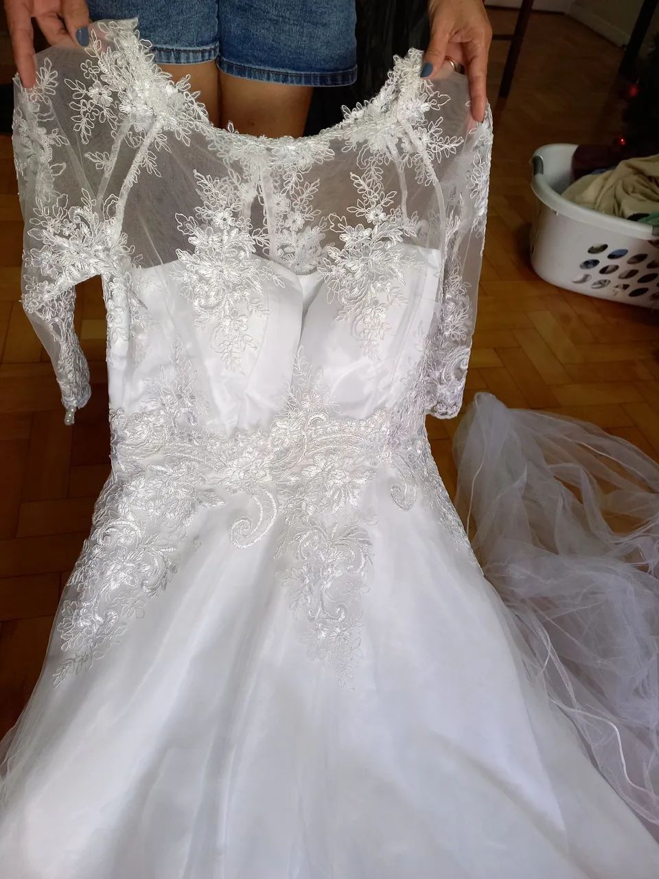 Vestido de noiva renda branco