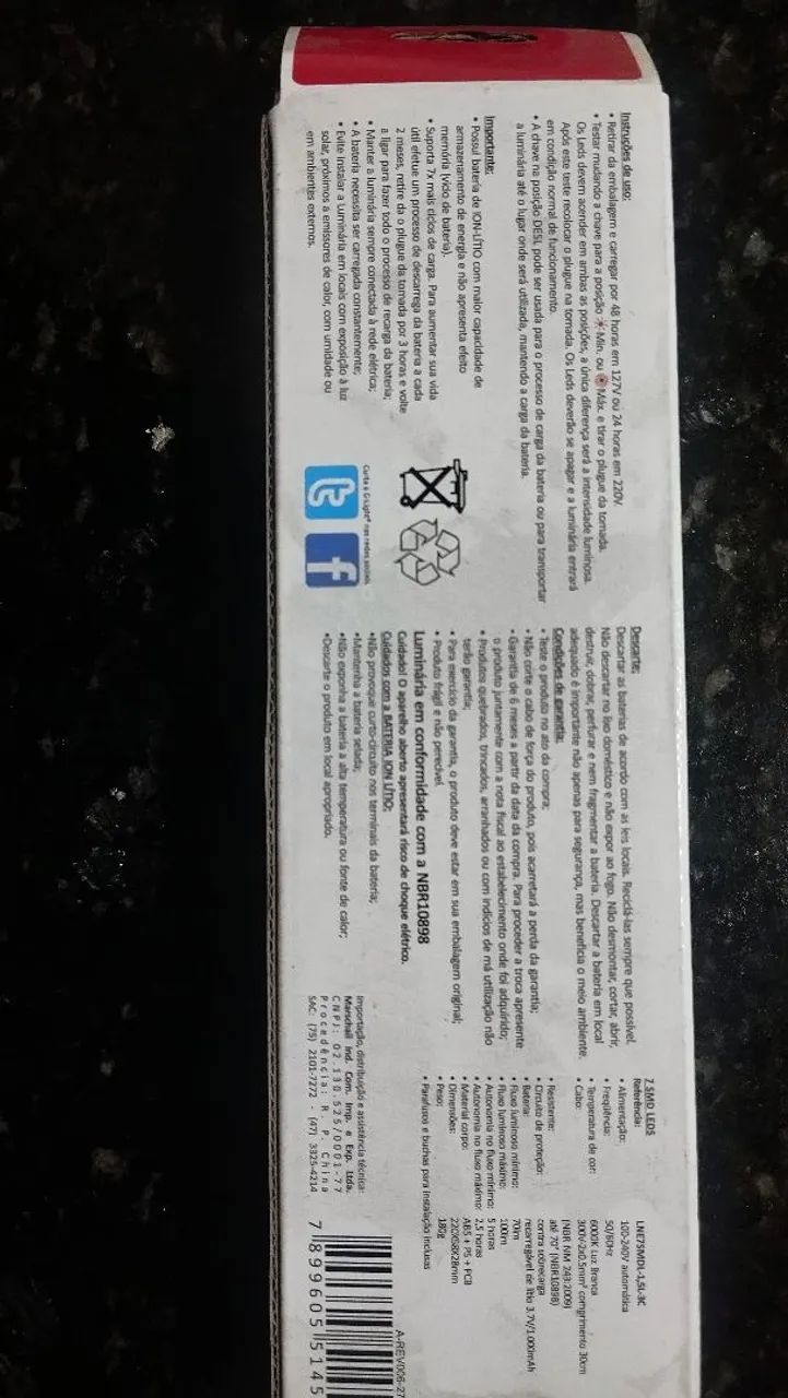 Luminária emergência  - Foto 2