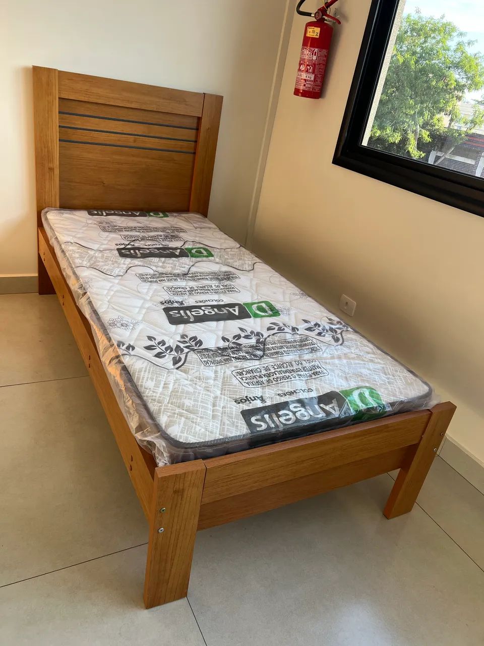 Cama de Solteiro com Colchão D23 BLACK WOW