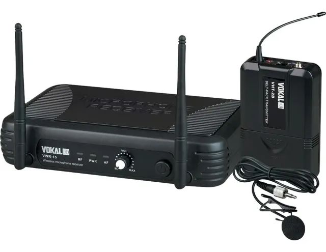 Microfone Vokal Profissional Sem Fio Lapela VWR-15 