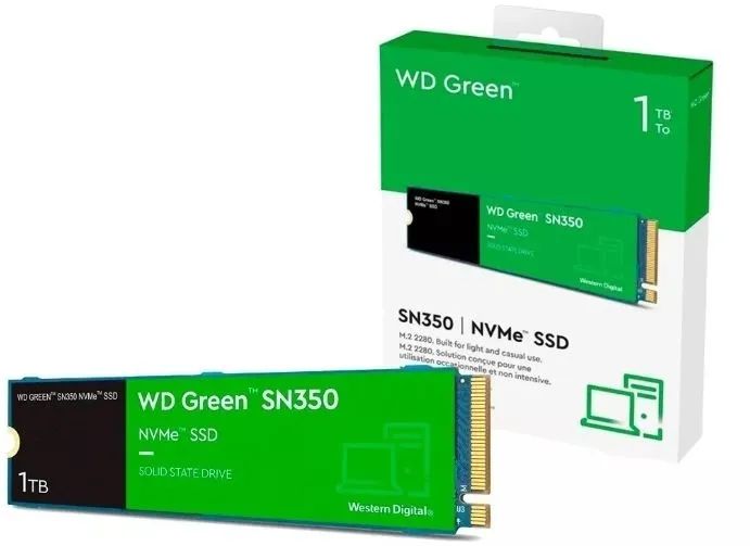 SSD NVMe Western Digital, 1TB, M.2 2280, Leitura até 3200MB/s.