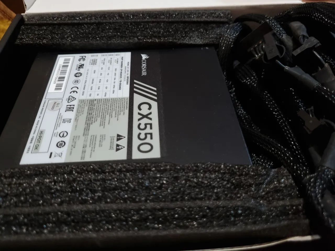 Fonte Corsair CX550 - seminovo  - Foto 6