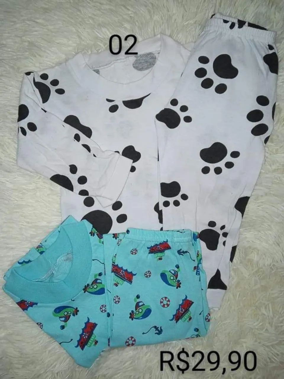 Pijamas de algodão infantil Meninos  - Foto 6