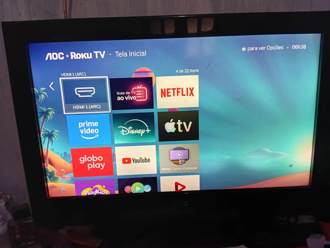Vendo essa tv AOC 26 polegadas montada smart 