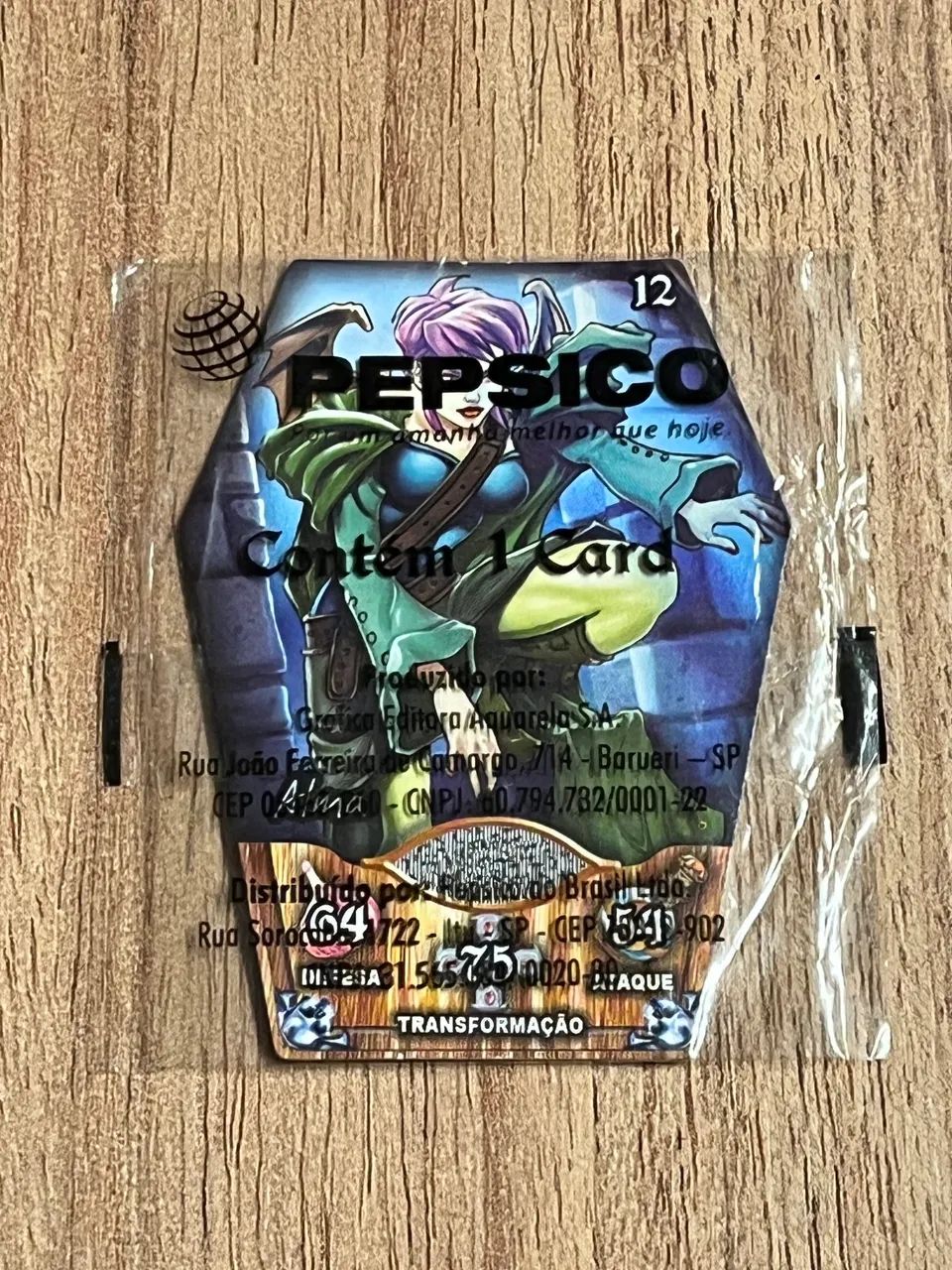 Vampiros N12 Elmachips - Item Lacrado  Elma chips - Cards e Tazos