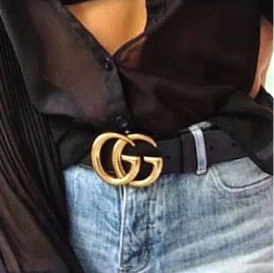 Cinto Gucci GG Marmont Couro Preto - Original - Foto 2