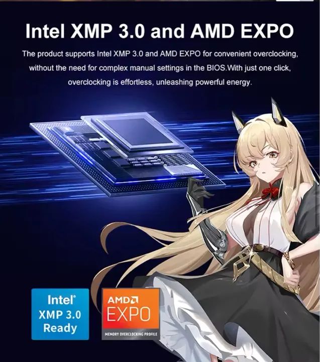 Memória DDR5 16GB 6800MHz 16GBx2pcs Chip Hynix - Foto 3