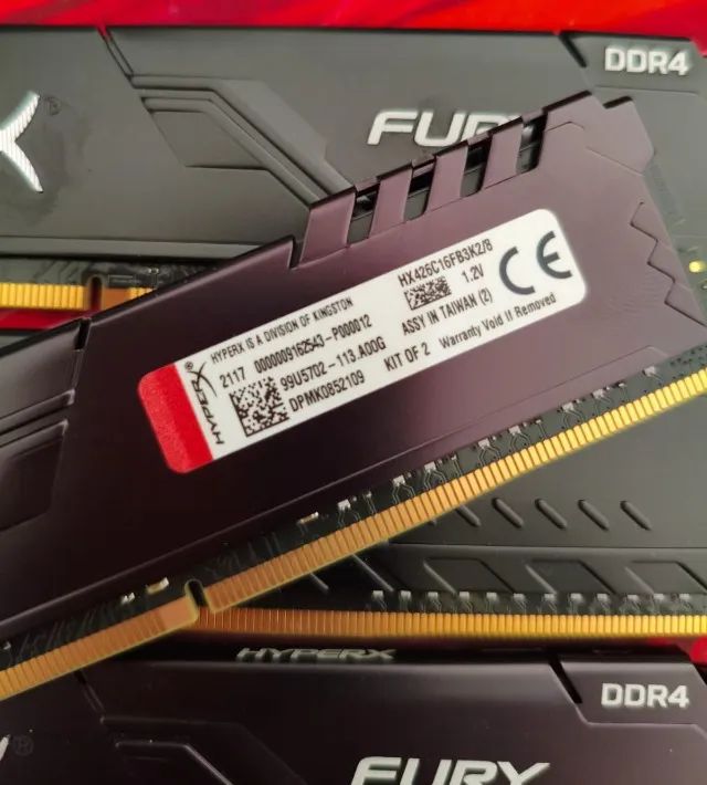 Hyperx 16GB DDR4 RAM Memory (4x4GB)64302740365699121