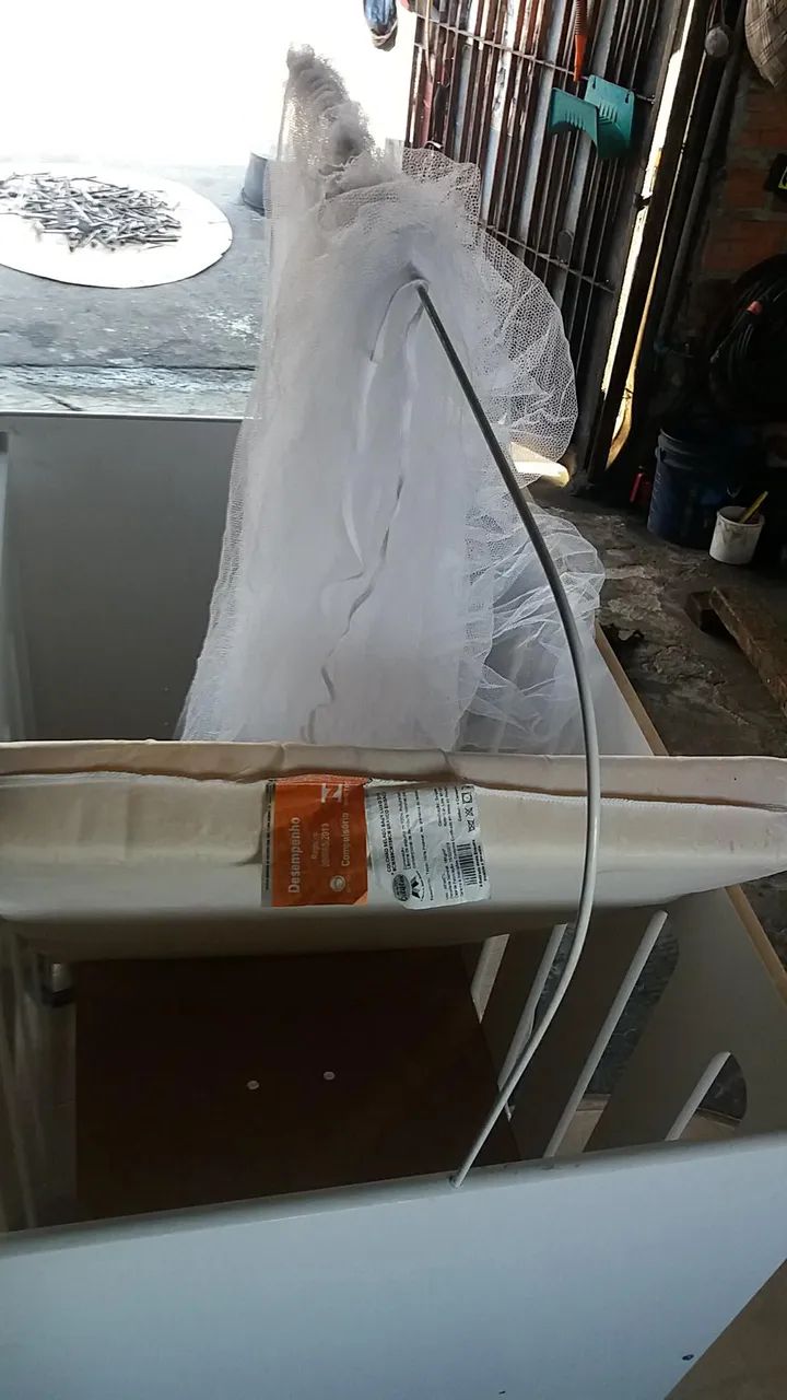 Berço de madeira branco - Foto 4