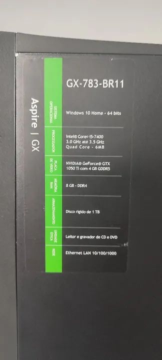 Computador Gamer Acer Aspire - Potente e Completo64208791206017121