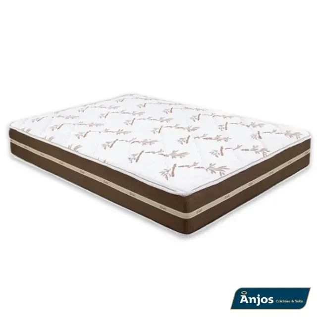 Colchão Queen Classic Marrom Molas Ensacadas Anjos - Entrega Rápida! 