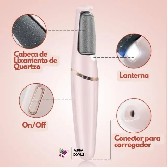 Lixa Para Pés Recarregável Spa Dos Pés 2 Potências 110V/220V