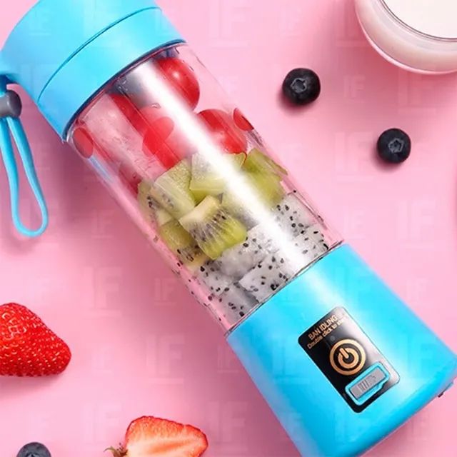 Mini Liquidificador Portátil Recarregável Mixer Usb Academia - Foto 4
