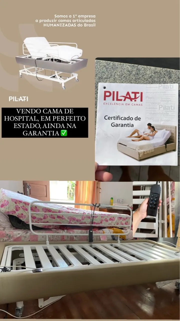 Cama Hospitalar Articulada Pilati - Oportunidade!