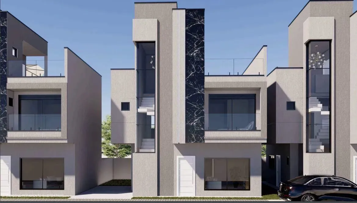 Sobrado com 3 quartos à venda por R$ 898000.00, 127.73 m2 - CAPAO RASO - CURITIBA/PR