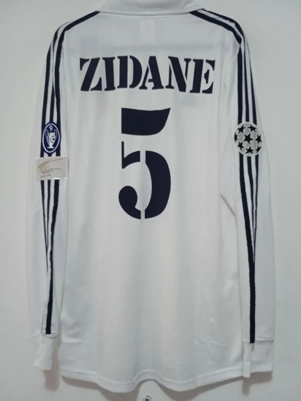 Real Madrid Final Champions 2001 / 2002 #5 Zidane Jogo Autografada Certificada - Foto 3