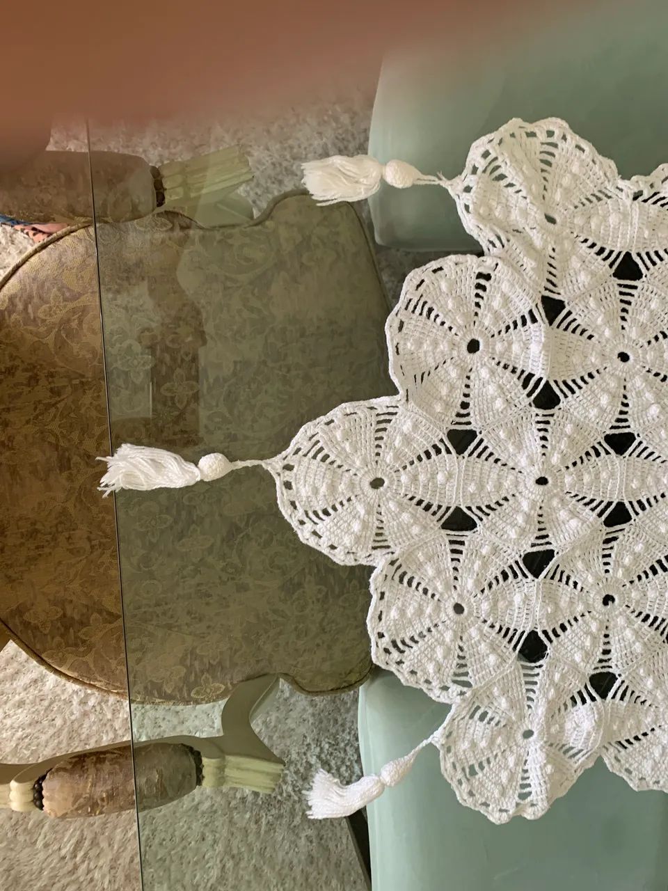 Caminho de crochê grande - Foto 2