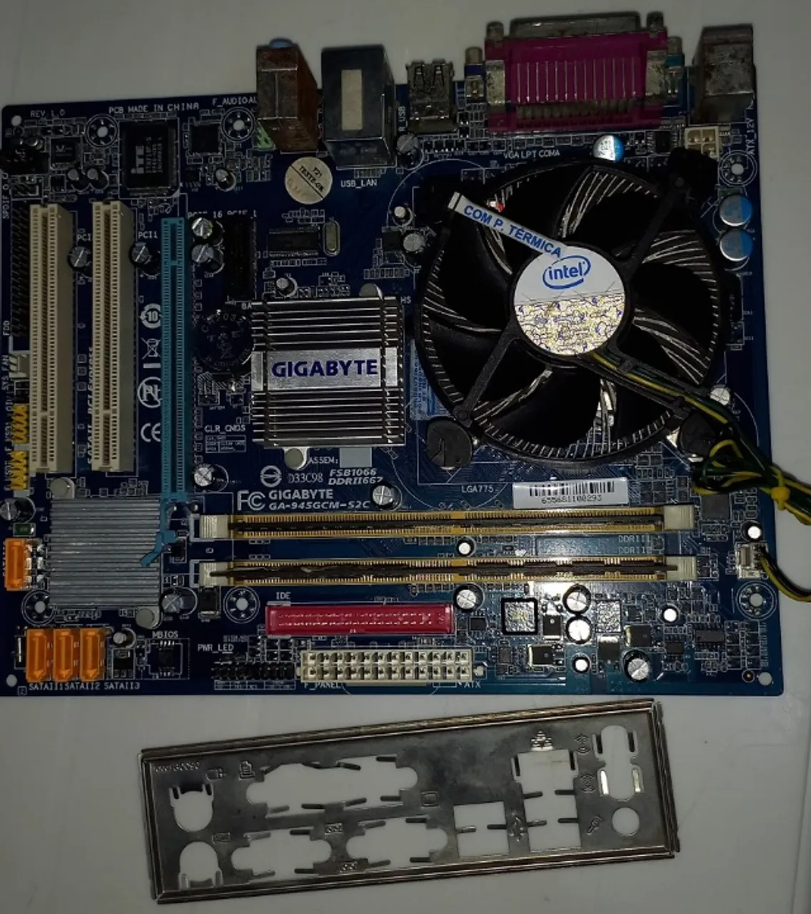 Kit Ddr2 * Cartão 04X S/Juros PIX 159,99 PlacaMãe+Processador+Memória+Cooler.