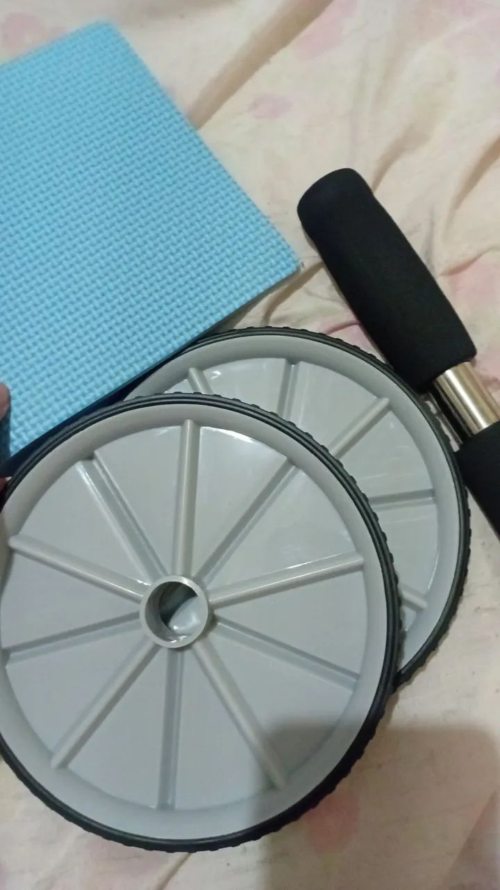 Roda abdominal abs Treino em casa cor Cinza - Foto 2
