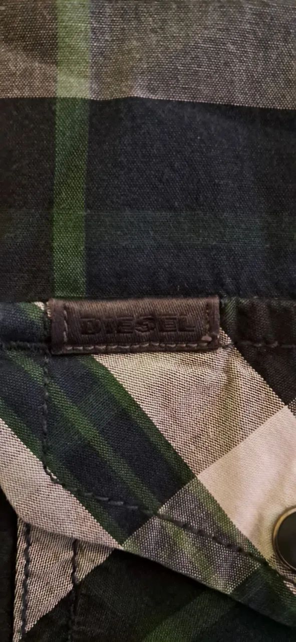 Camisa xadrez Diesel tamanho P - Foto 4