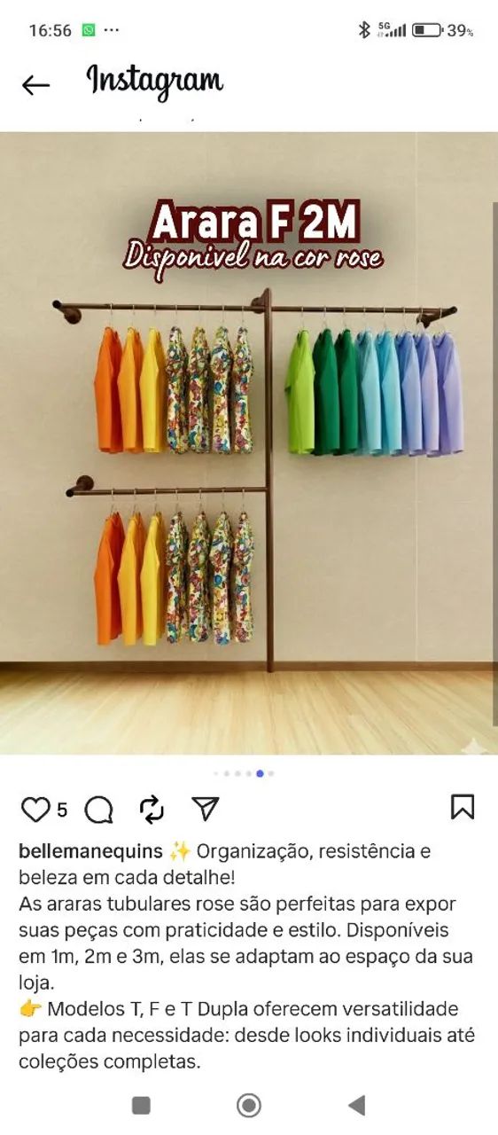 Arara de roupas grande - Foto 2