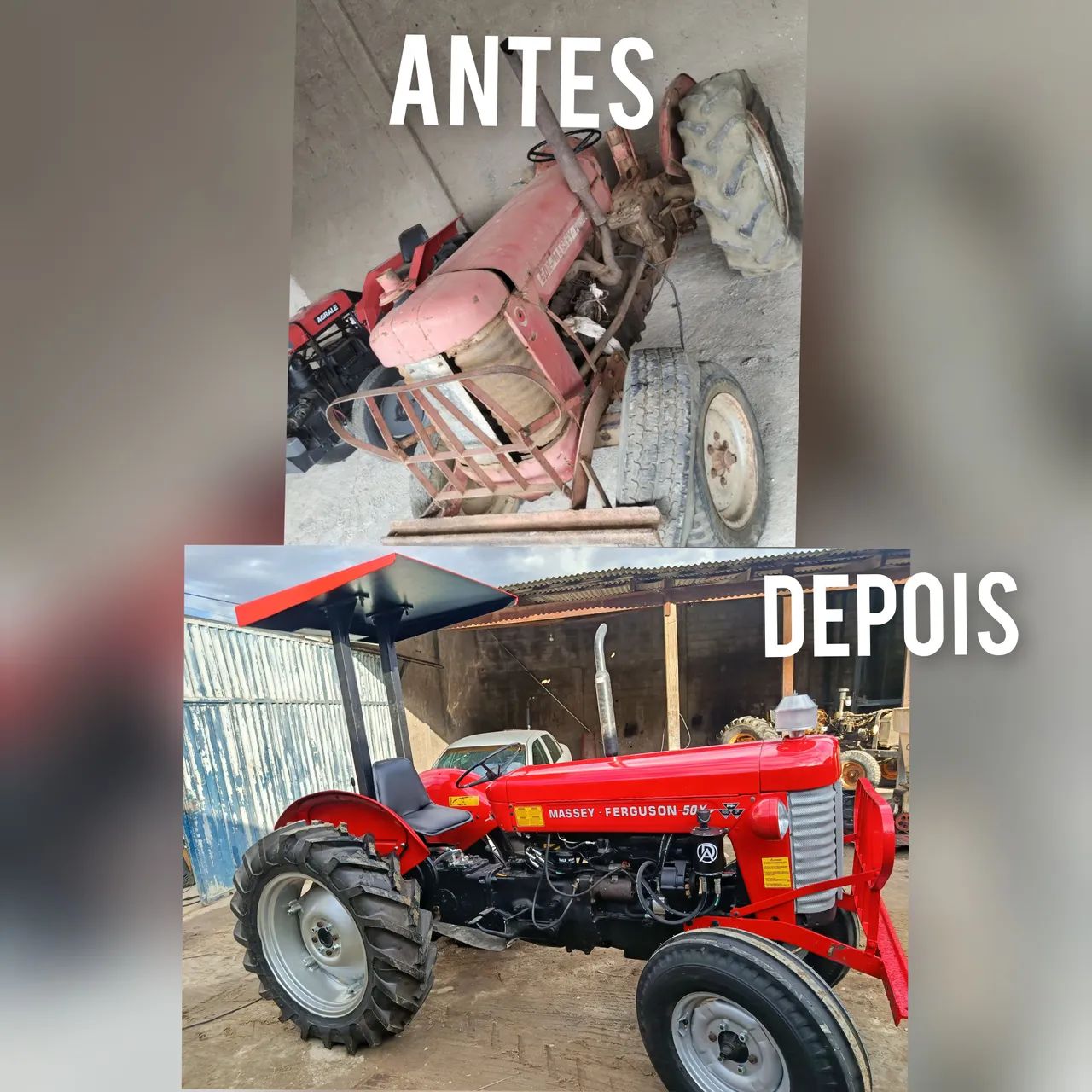 Restauração completa tratores agricolas 