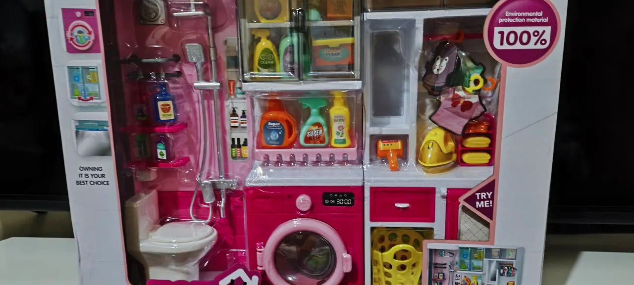 Banheiro e Lavanderia casinha para Barbie - Foto 5