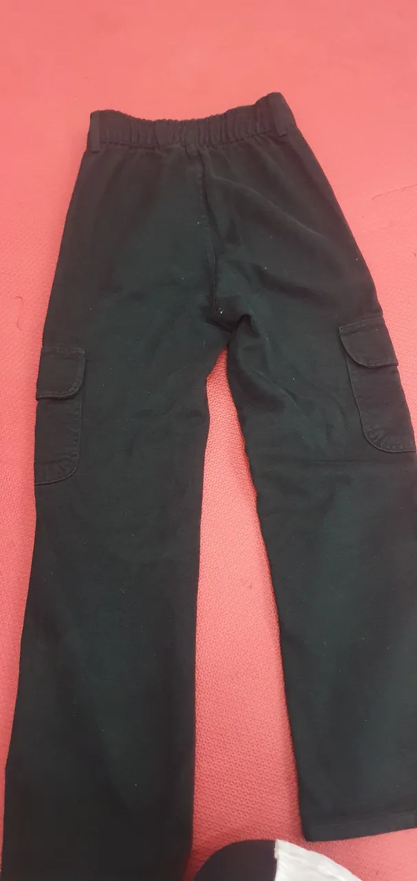 Calça de brim preta 10 anos