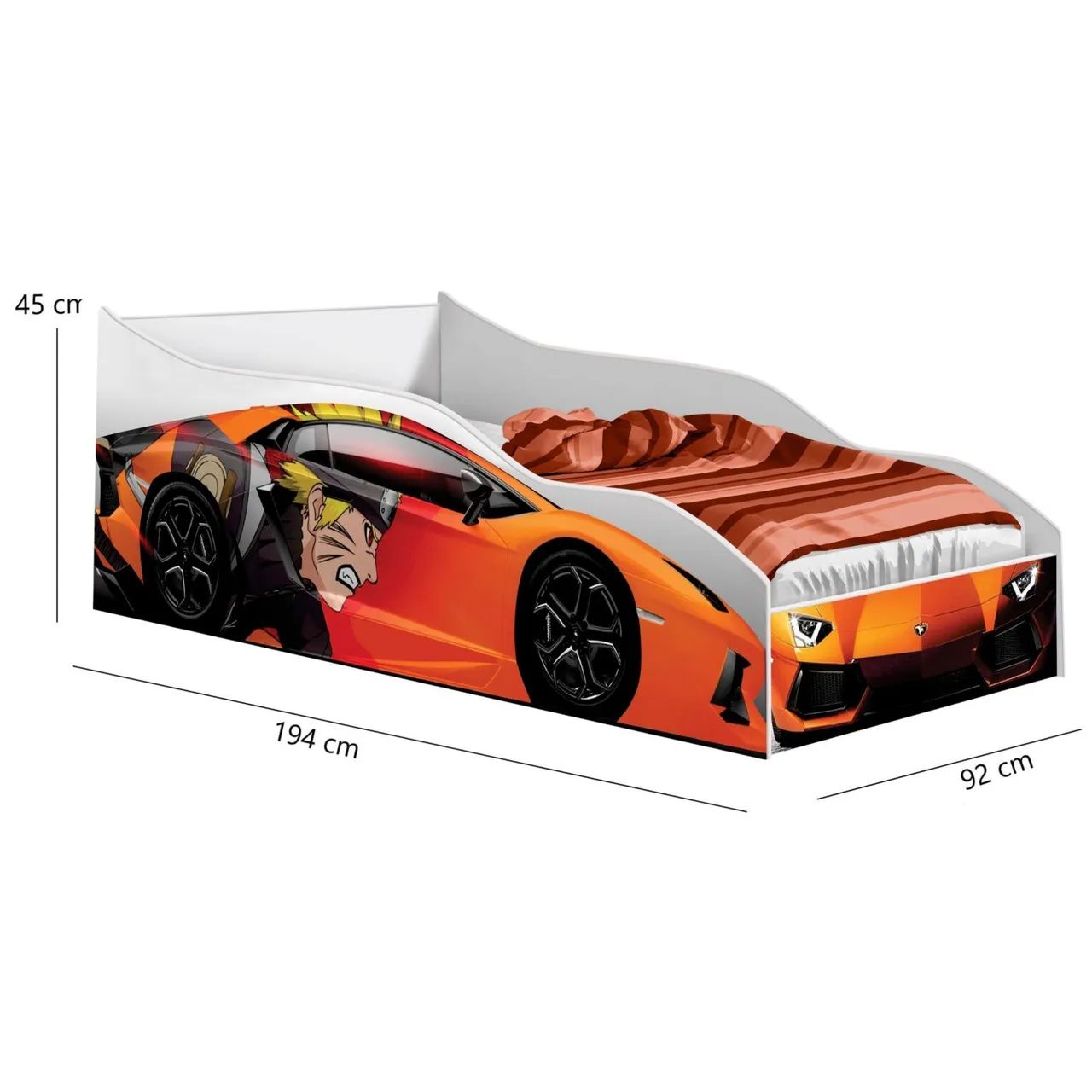 Cama Solteiro Carro Naruto  - Entrega Rápida  - Foto 2