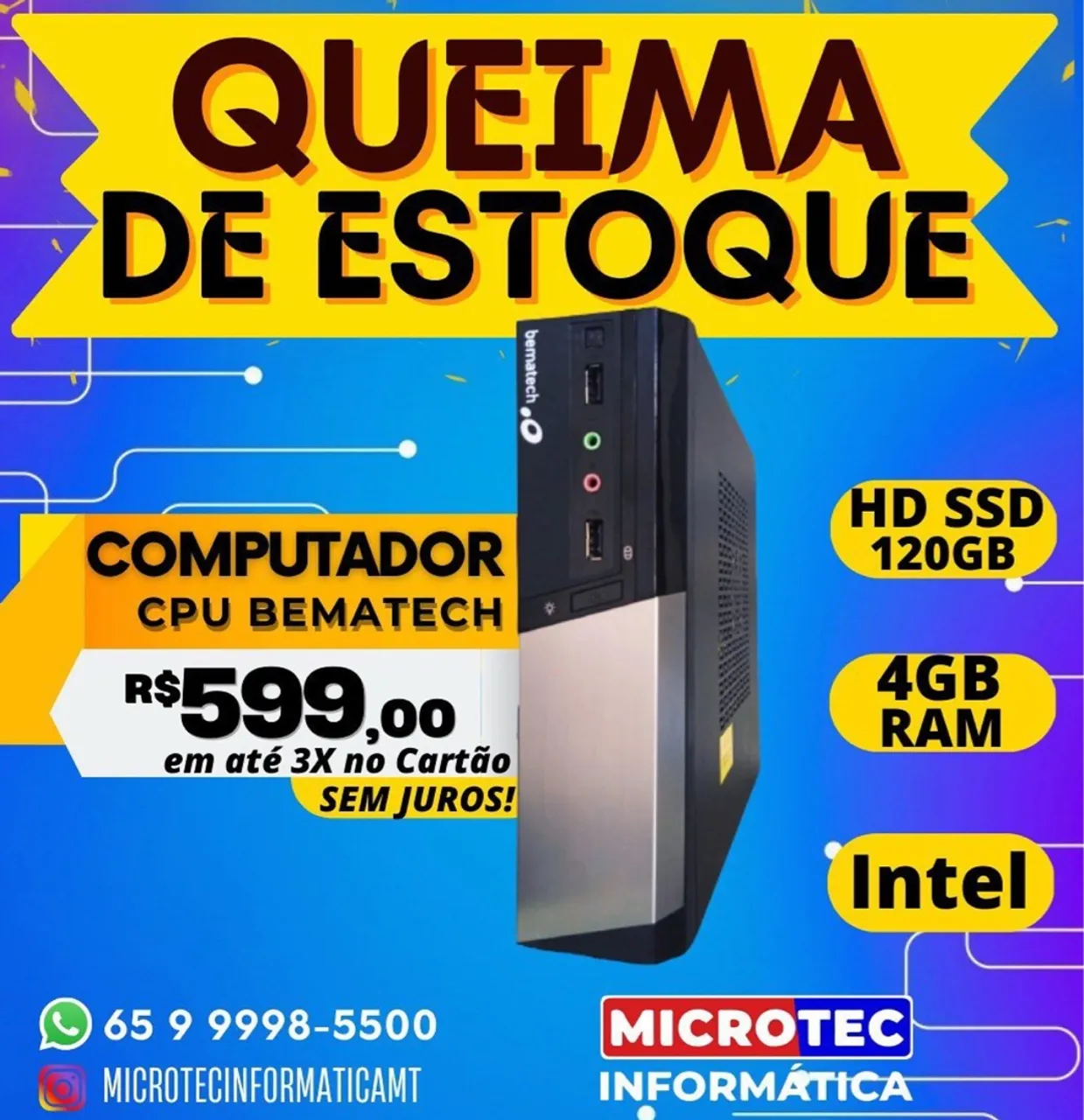 Computador CPU Bematech - Queima de estoque!