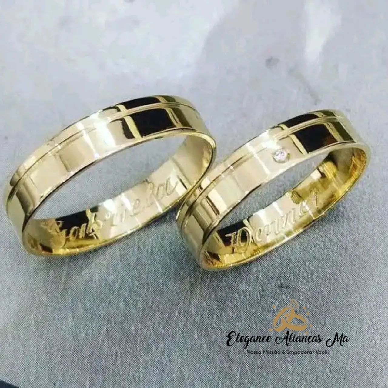 Alianças de Casamento em Ouro - Foto 5