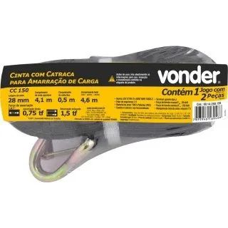 Cinta c/catraca p/amarração de carga ( Vonder ) - Foto 2