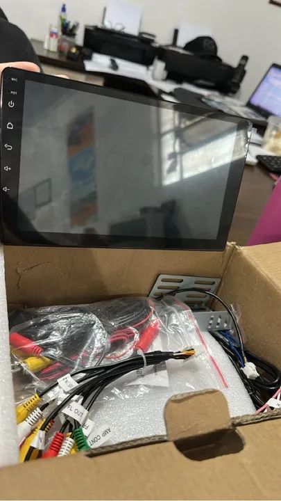 Central Multimídia Carplay, Android Carro Tela 9 Polegadas