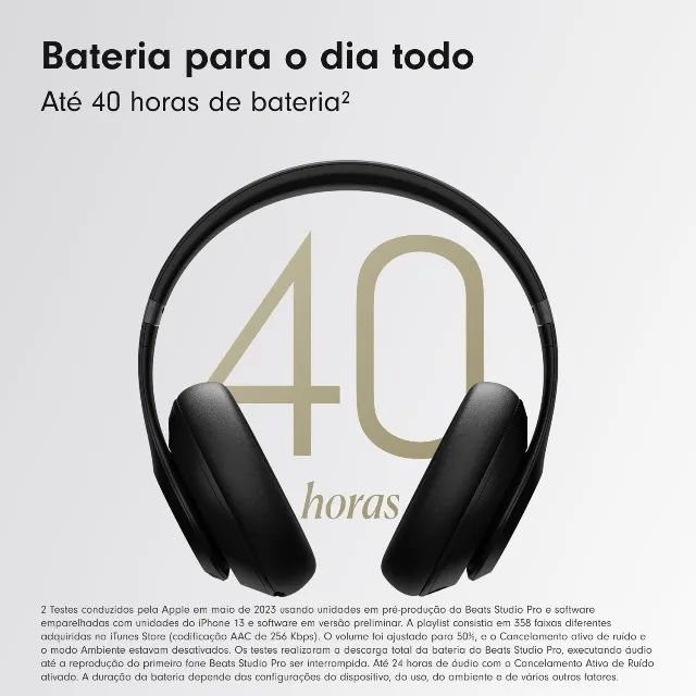 Beats Studio Pro - Bluetooth sem fio com Cancelamento de ruído