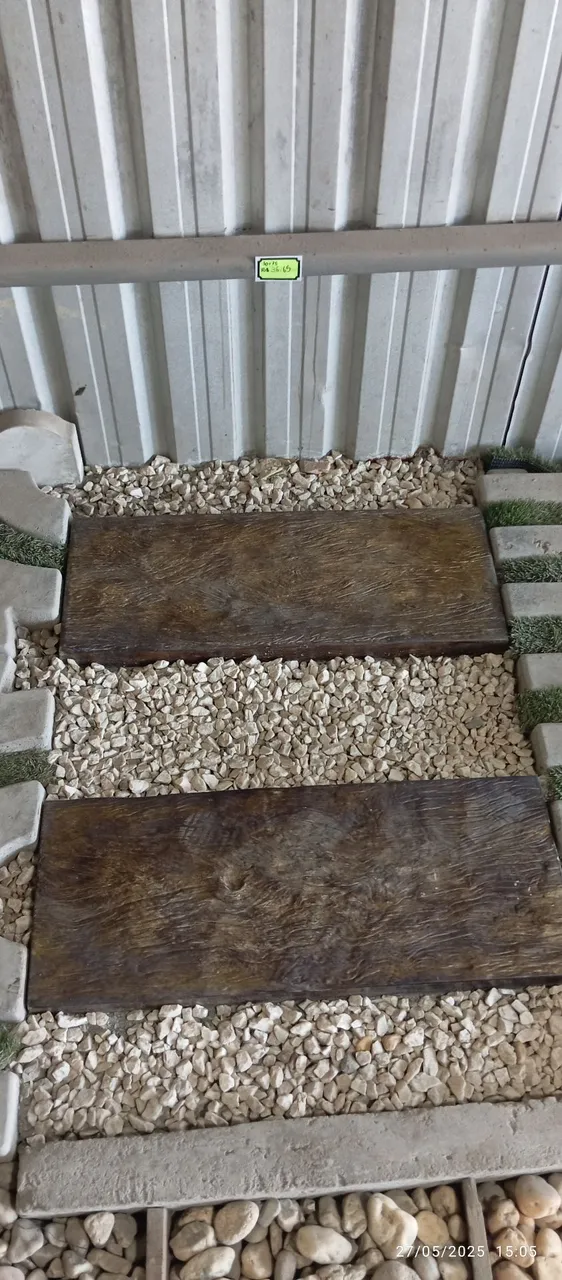 Pisante de Concreto Estilo Madeira