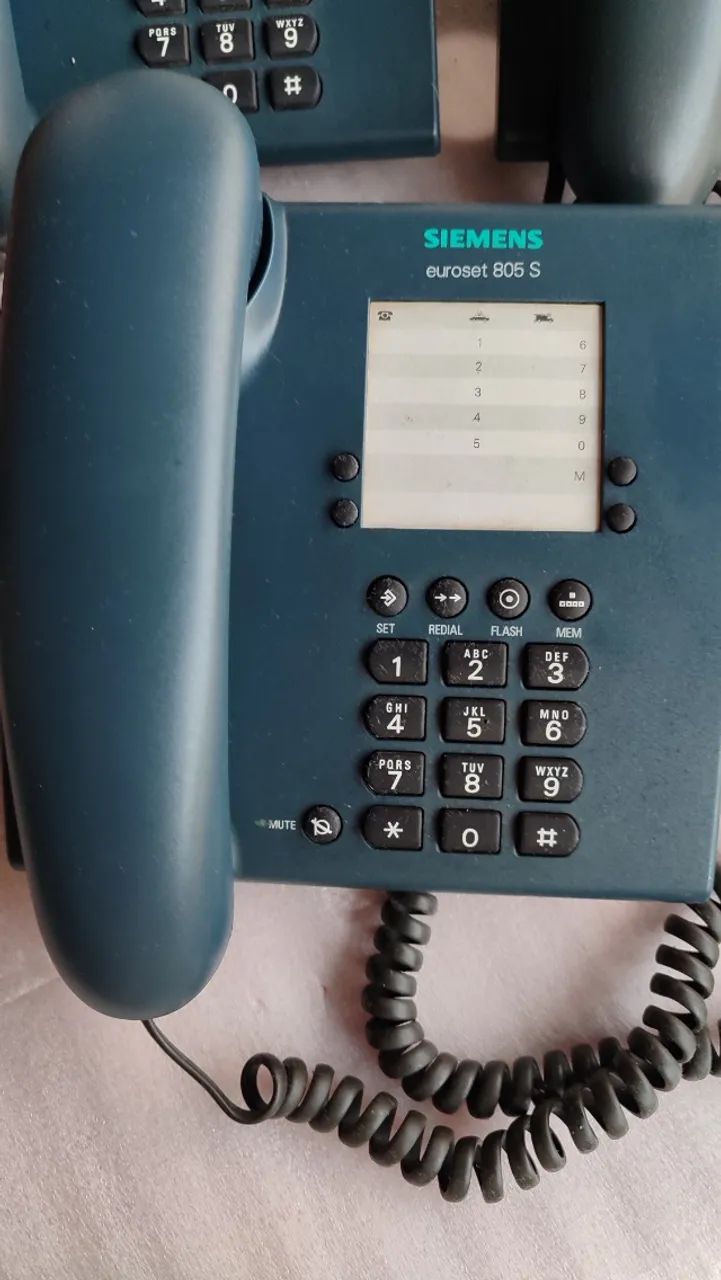 3 Telefones Siemens Euroset Line 805 S - Conjunto Completo | Ótimo Estado - Foto 2