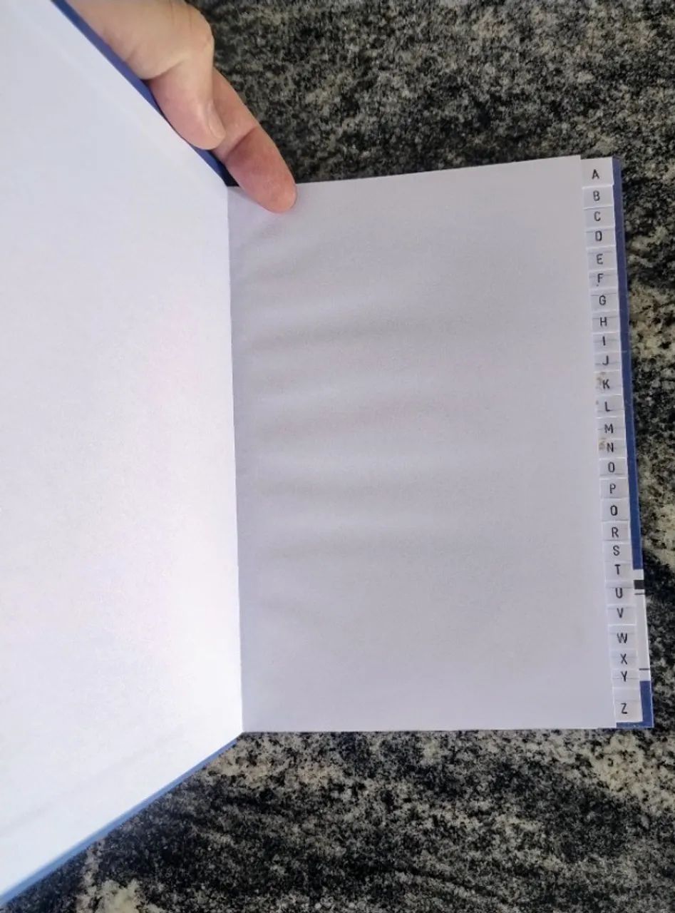 Caderno Tilibra com Índice Alfabético - 96 folhas - Formato 130x200mm - Foto 3