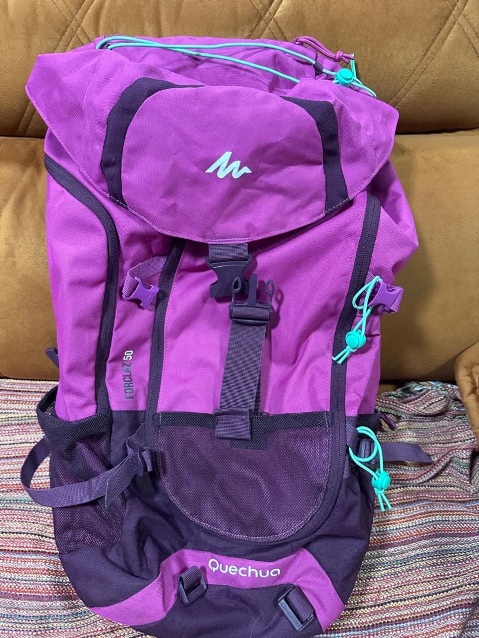Mochila Quechua Forclaz 50 - Roxa