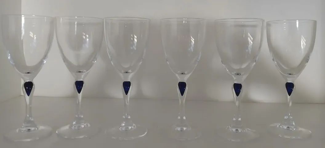 Antiguidade Jogo de 6 Taças em Cristal D'arques 15cm X 6 cm - Foto 2